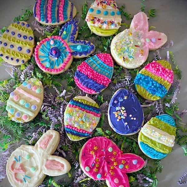 Easter Frosted Sugar Cookies