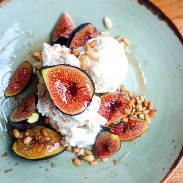 Bruleed Figs with Ricotta
