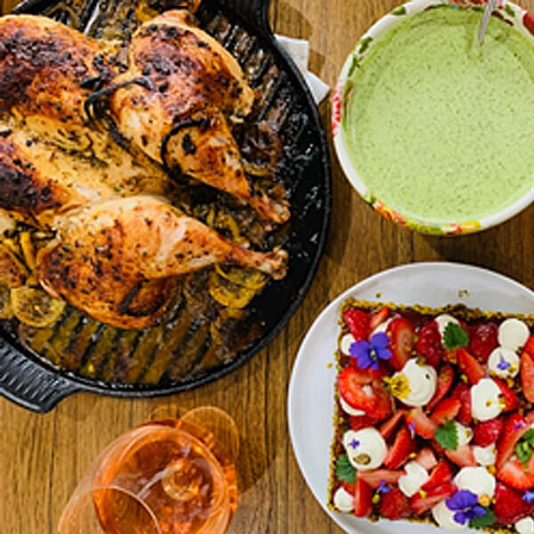 Roasted Chicken with Mojo Verde Sauce